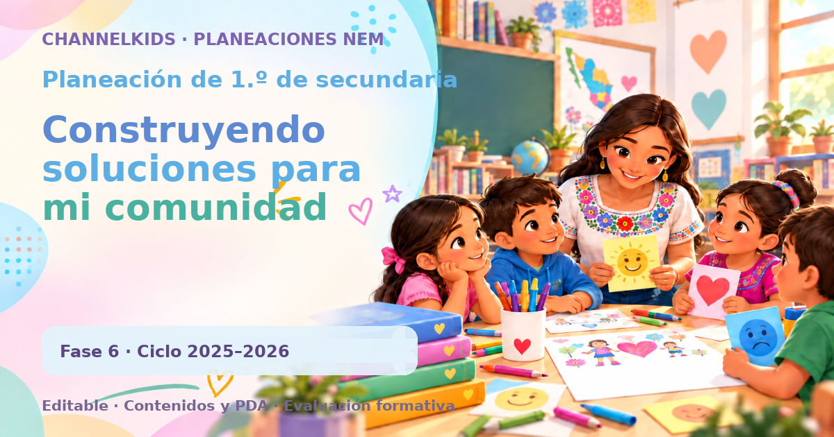 Planeación de primer grado de secundaria: Construyendo soluciones para mi comunidad