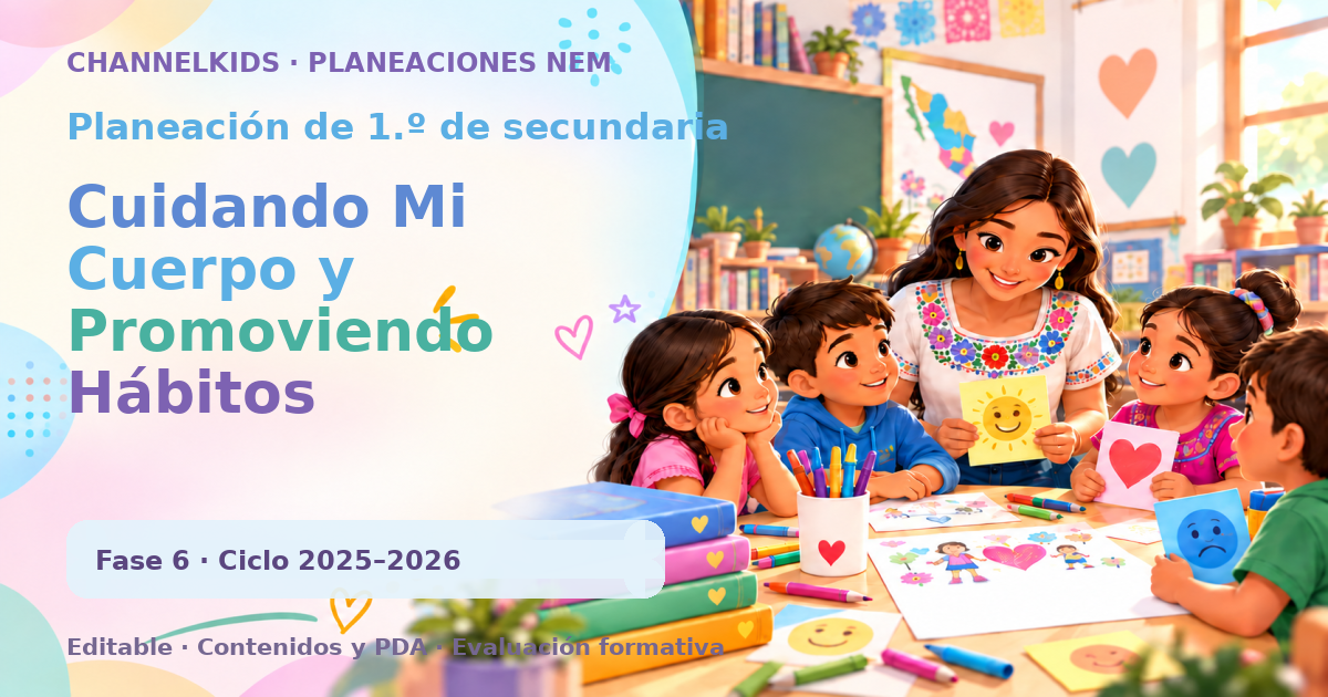 Planeación de primer grado de secundaria: Cuidando Mi Cuerpo y Promoviendo Hábitos Saludables