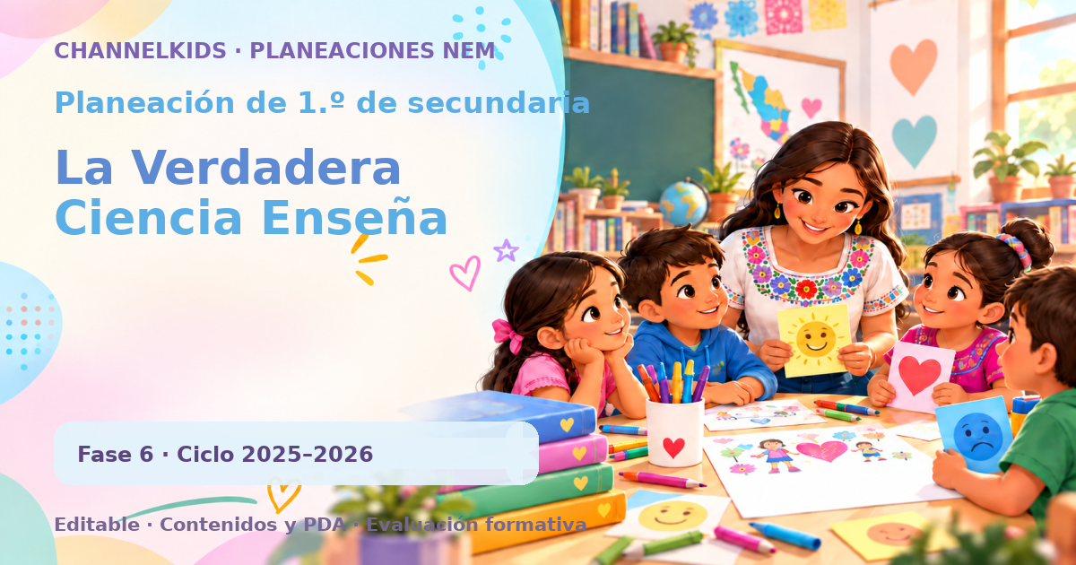 Planeación de primer grado de secundaria: La Verdadera Ciencia Enseña