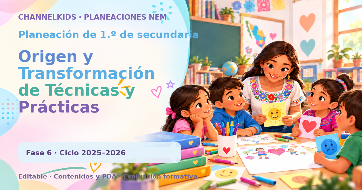 Planeación de primer grado de secundaria: Origen y Transformación de Técnicas y Prácticas Sustentables (Quincenal)