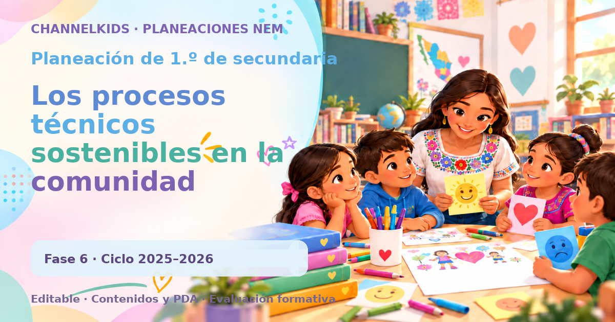 Planeación de primer grado de secundaria: Los procesos técnicos sostenibles en la comunidad