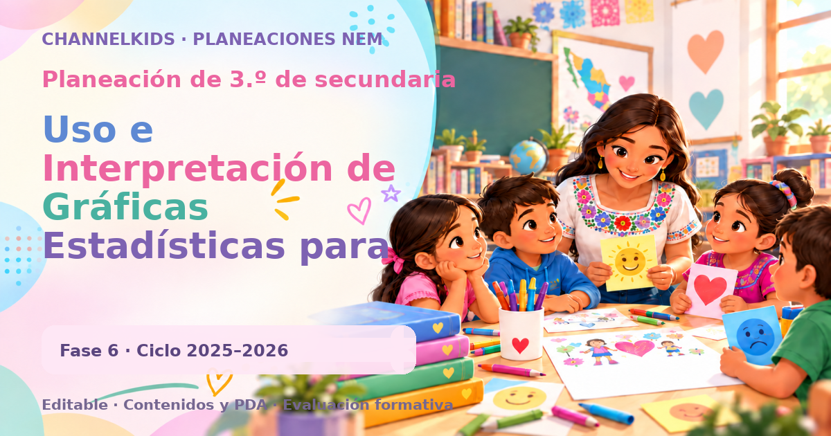 Planeación de tercer grado de secundaria: Uso e Interpretación de Gráficas Estadísticas para Mejorar Habilidades Analíticas