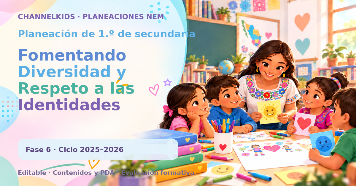 Planeación de primer grado de secundaria: Fomentando Diversidad y Respeto a las Identidades