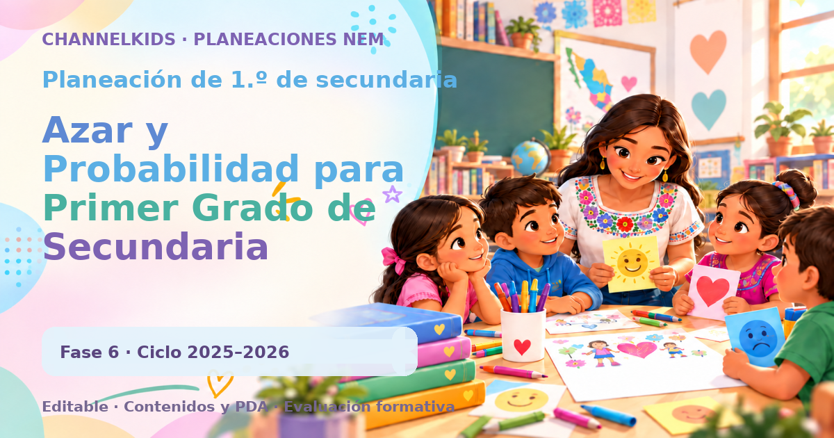 Planeación de primer grado de secundaria: Azar y Probabilidad para Primer Grado de Secundaria