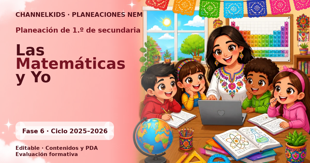 Planeación Secundaria 1.º grado: Matemáticas y Yo