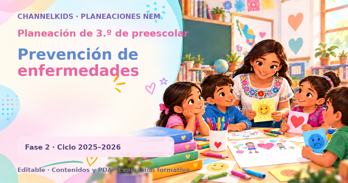 Planeación de tercer grado de preescolar: Prevención de enfermedades
