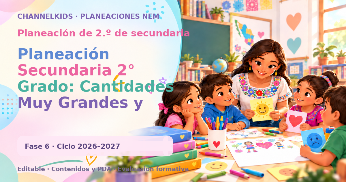 Planeación de segundo grado de secundaria: Planeación Secundaria 2° Grado: Cantidades Muy Grandes y Muy Pequeñas