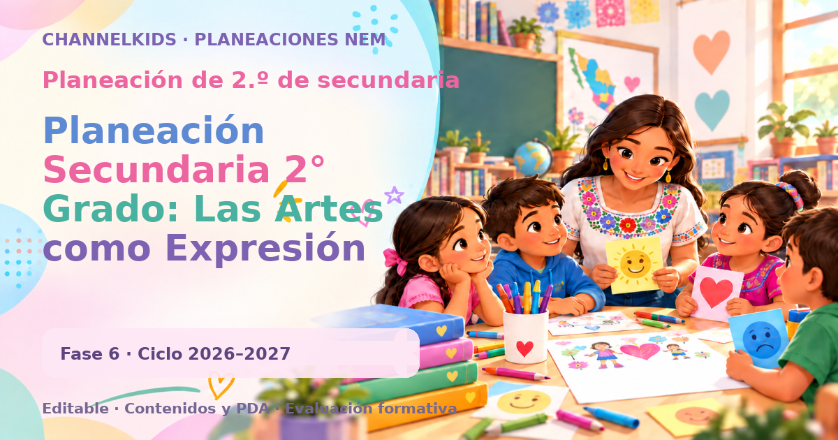 Planeación de segundo grado de secundaria: Planeación Secundaria 2° Grado: Las Artes como Expresión de Nuestro Entorno – Semana Completa de 5 Días