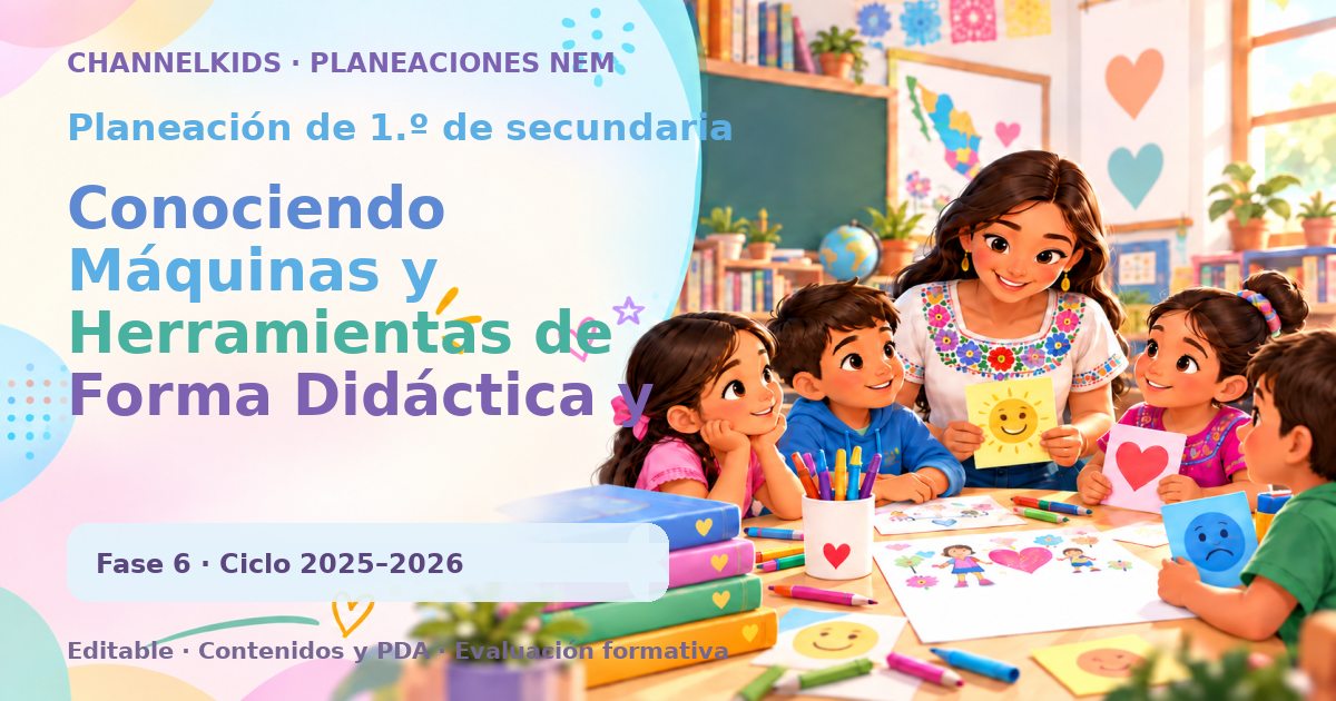 Planeación de primer grado de secundaria: Conociendo Máquinas y Herramientas de Forma Didáctica y Atractiva