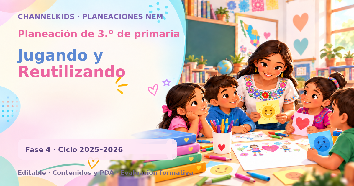 Planeación de tercer grado: Jugando y Reutilizando