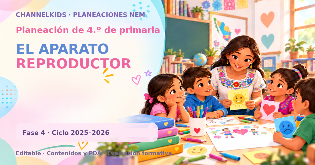 Planeación de cuarto grado: EL APARATO REPRODUCTOR