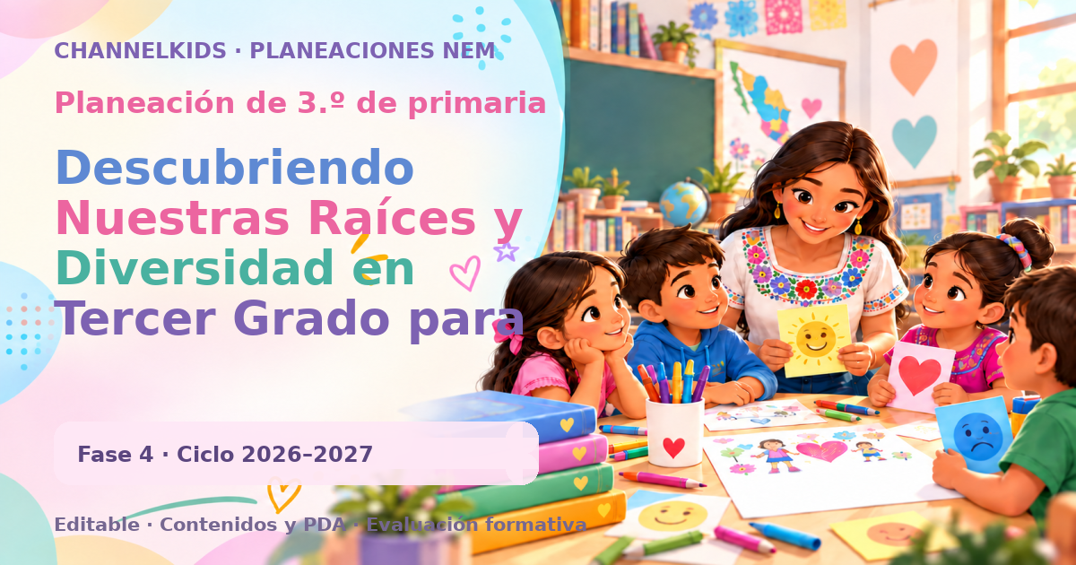 Planeación de tercer grado: Descubriendo Nuestras Raíces y Diversidad en Tercer Grado para Septiembre