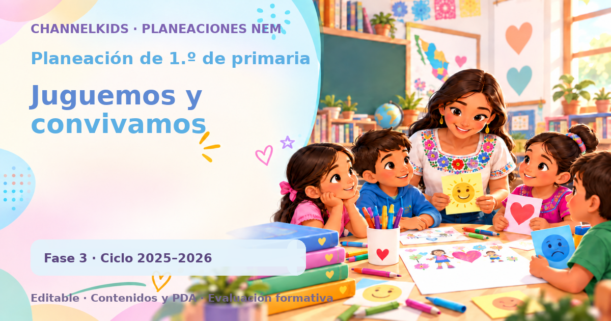 Planeación de primer grado: Juguemos y convivamos