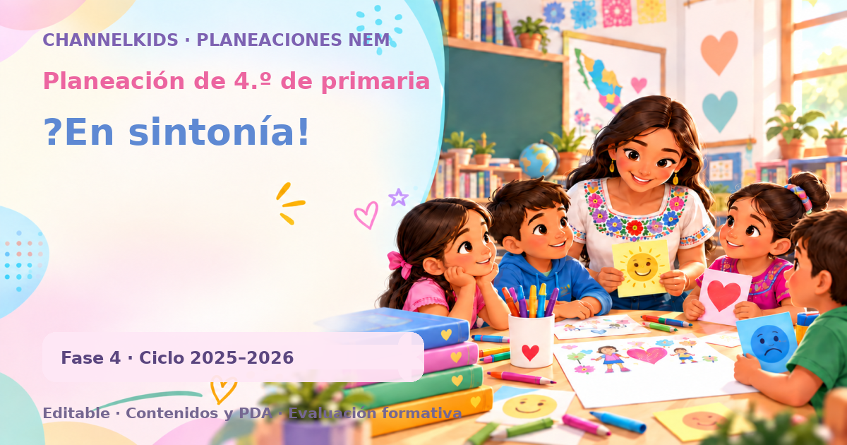 Planeación de cuarto grado: ?En sintonía!