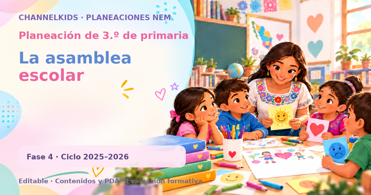 Planeación de tercer grado: La asamblea escolar