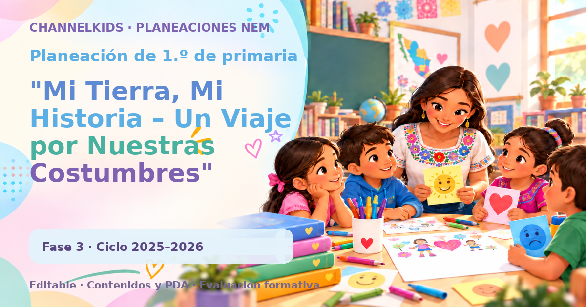 Planeación de primer grado: "Mi Tierra, Mi Historia – Un Viaje por Nuestras Costumbres"