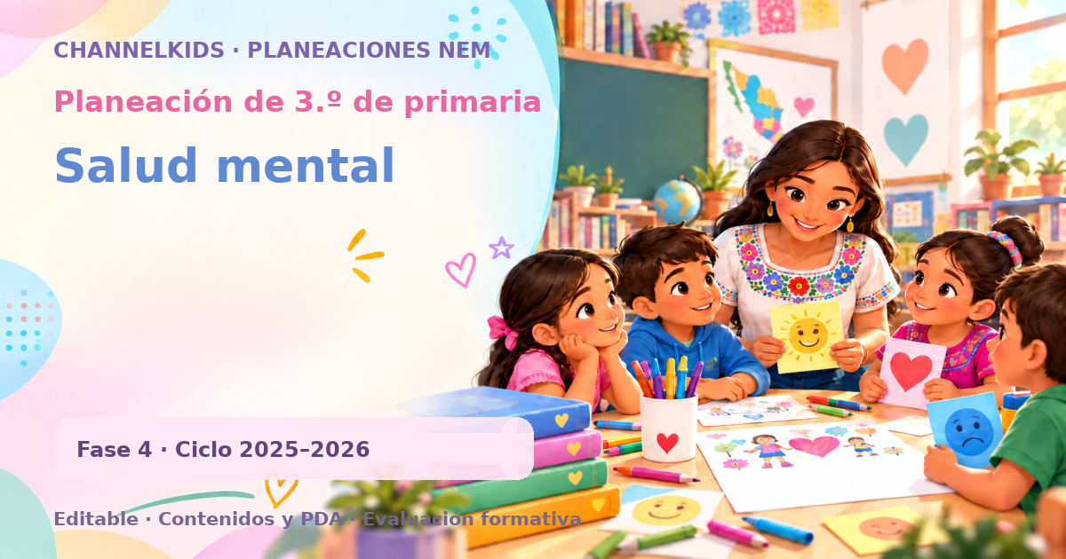 Planeación de tercer grado: Salud mental