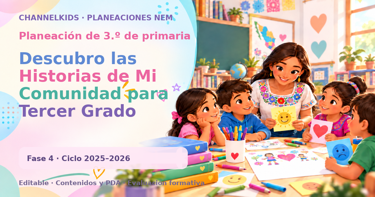 Planeación de tercer grado: Descubro las Historias de Mi Comunidad para Tercer Grado