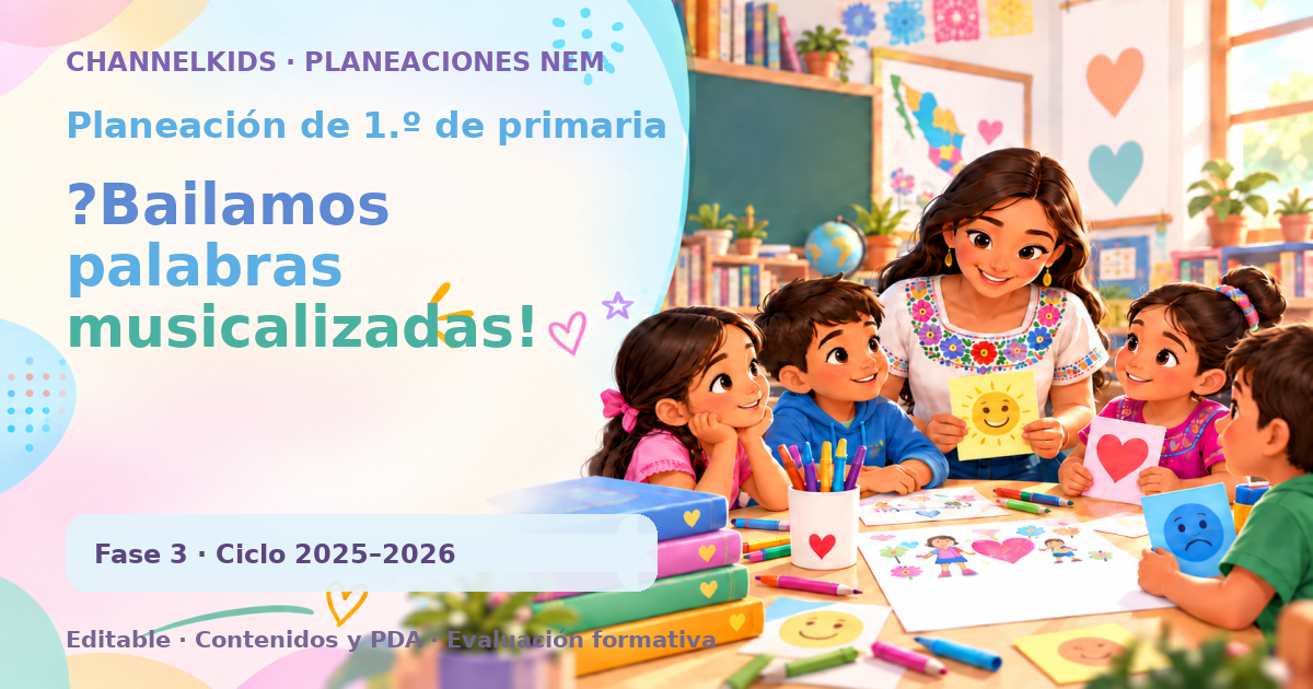 Planeación de primer grado: ?Bailamos palabras musicalizadas!