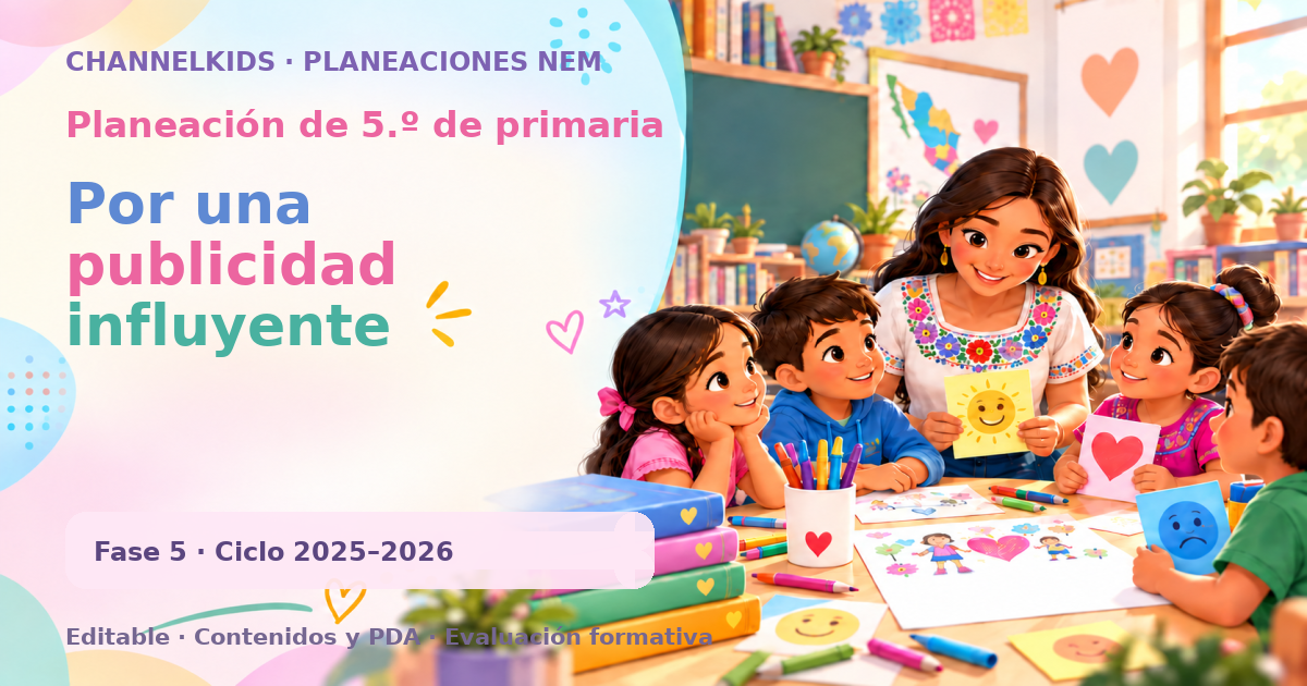 Planeación de quinto grado: Por una publicidad influyente