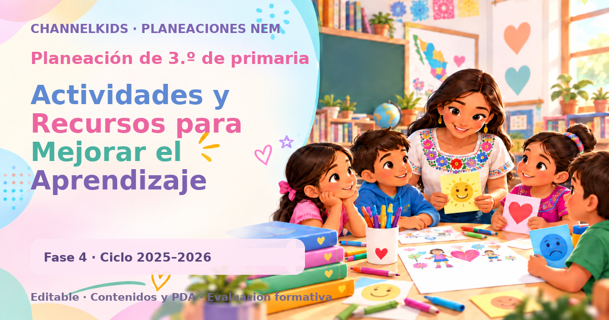 Planeación de tercer grado: Actividades y Recursos para Mejorar el Aprendizaje