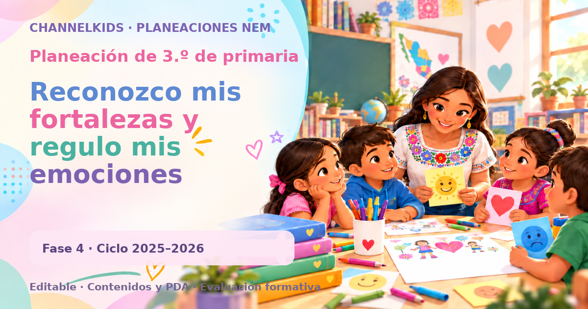 Planeación de tercer grado: Reconozco mis fortalezas y regulo mis emociones