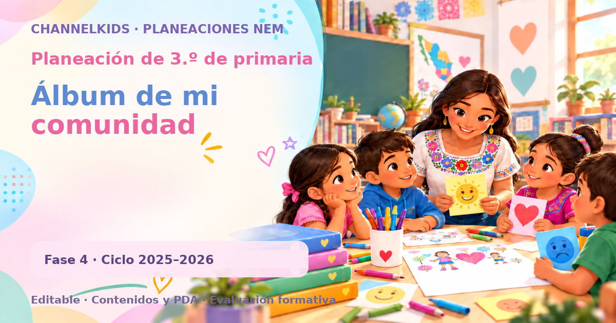 Planeación de tercer grado: Álbum de mi comunidad