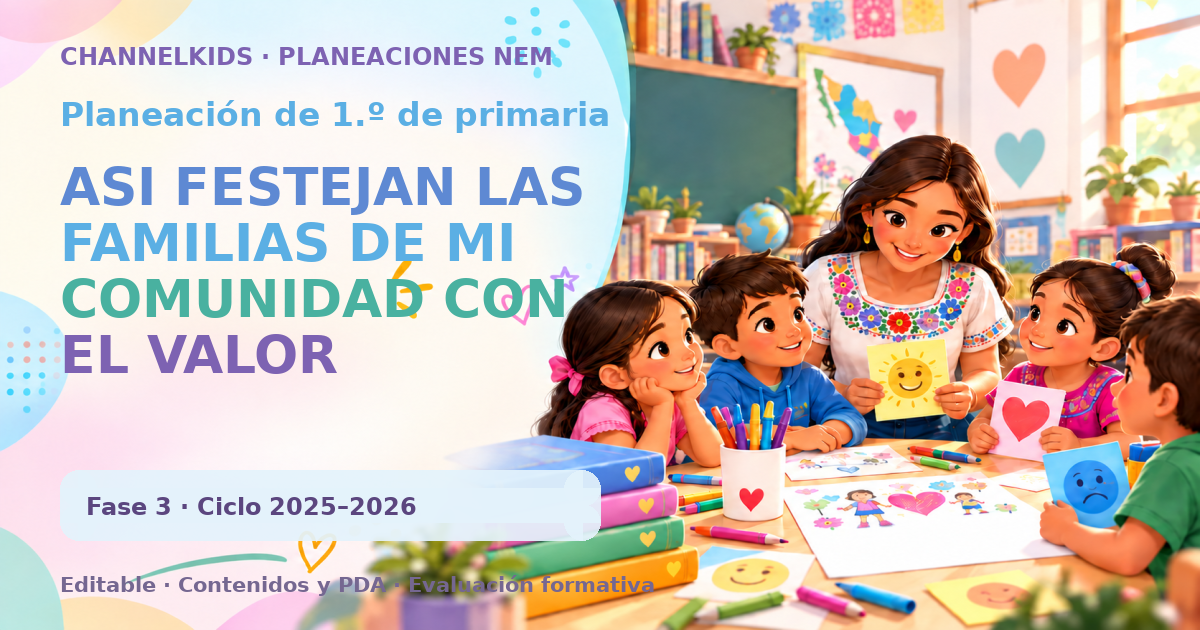 Planeación de primer grado: ASI FESTEJAN LAS FAMILIAS DE MI COMUNIDAD CON EL VALOR SEMANAL DEL RESPETO