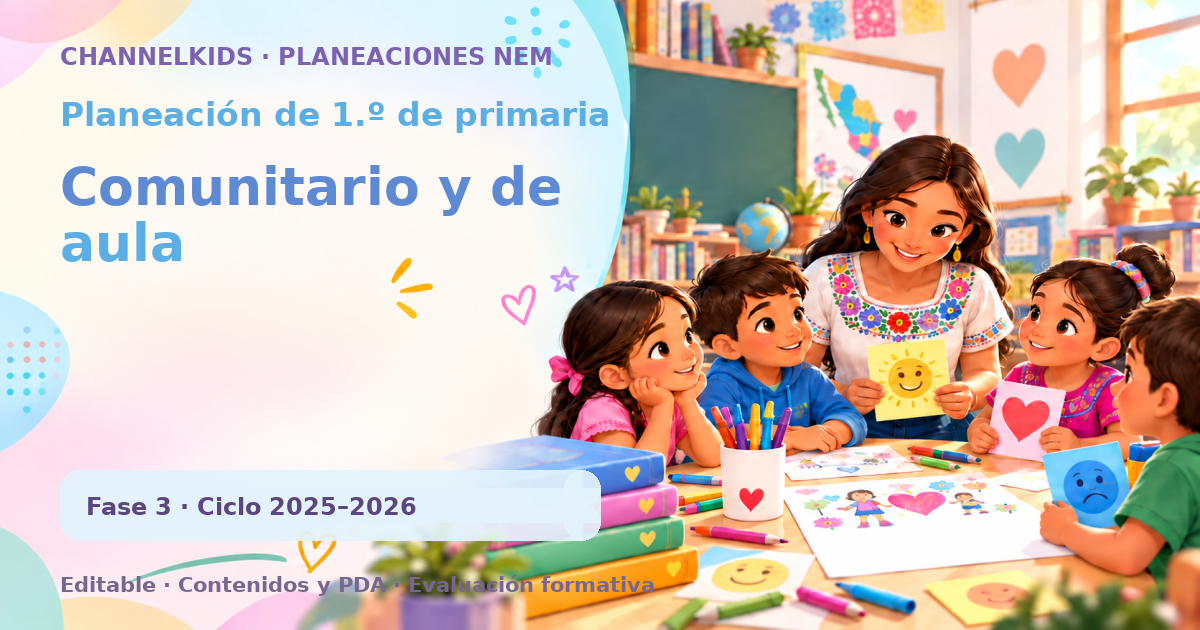 Planeación de primer grado: Comunitario y de aula