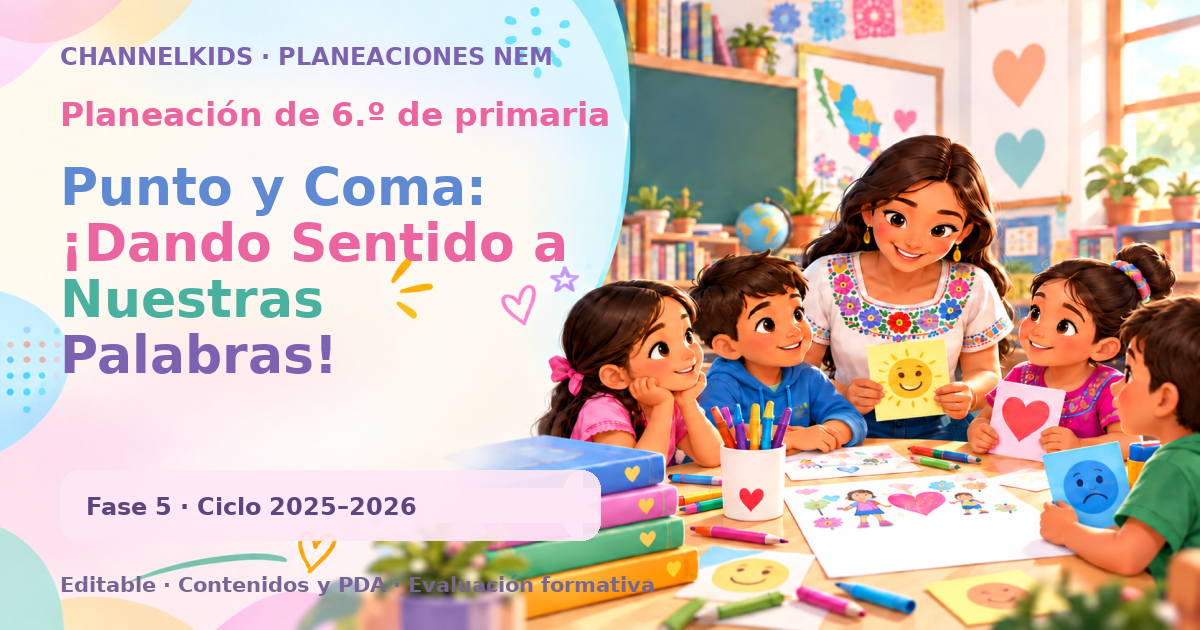 Planeación de sexto grado: Punto y Coma: ¡Dando Sentido a Nuestras Palabras!