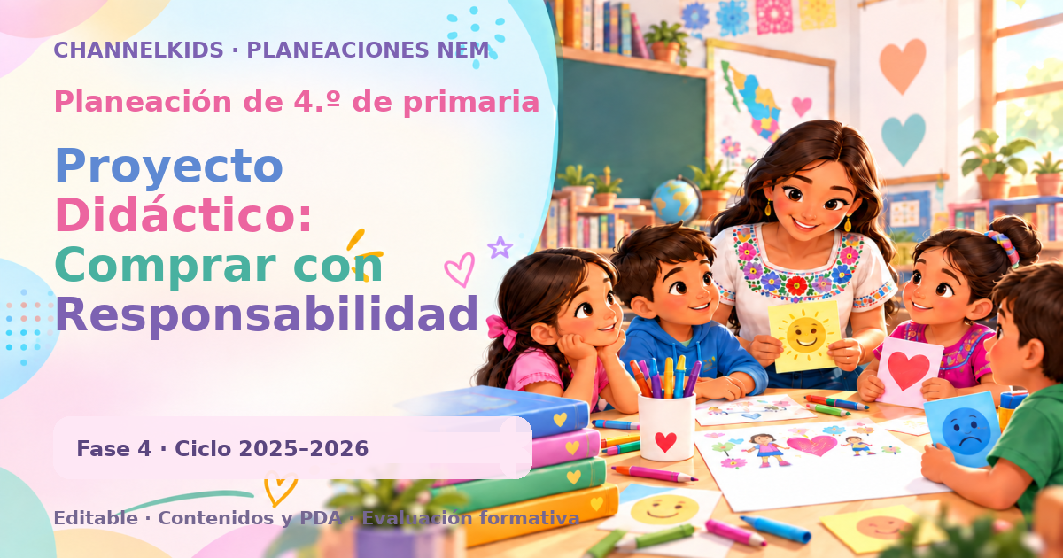 Planeación de cuarto grado: Proyecto Didáctico: Comprar con Responsabilidad