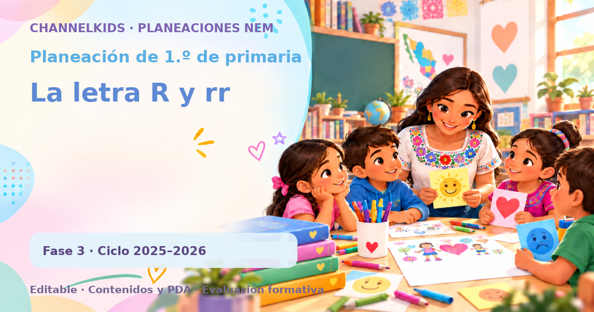 Planeación de primer grado: La letra R y rr