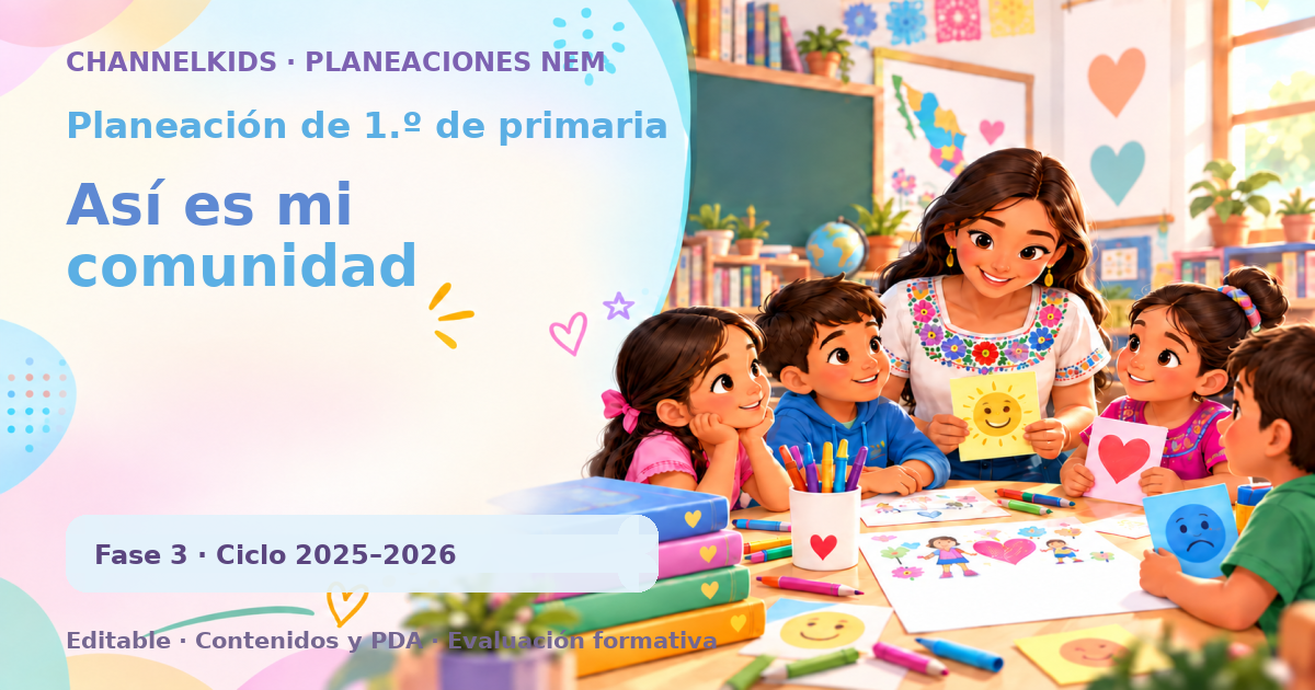 Planeación de primer grado: Así es mi comunidad