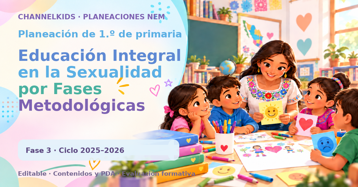 Planeación de primer grado: Educación Integral en la Sexualidad por Fases Metodológicas