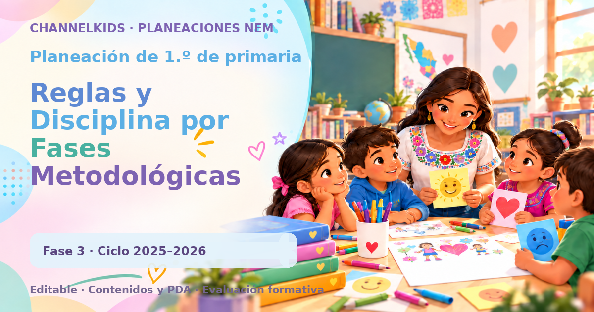Planeación de primer grado: Reglas y Disciplina por Fases Metodológicas