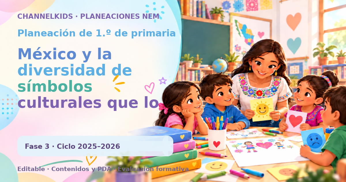 Planeación de primer grado: México y la diversidad de símbolos culturales que lo representan