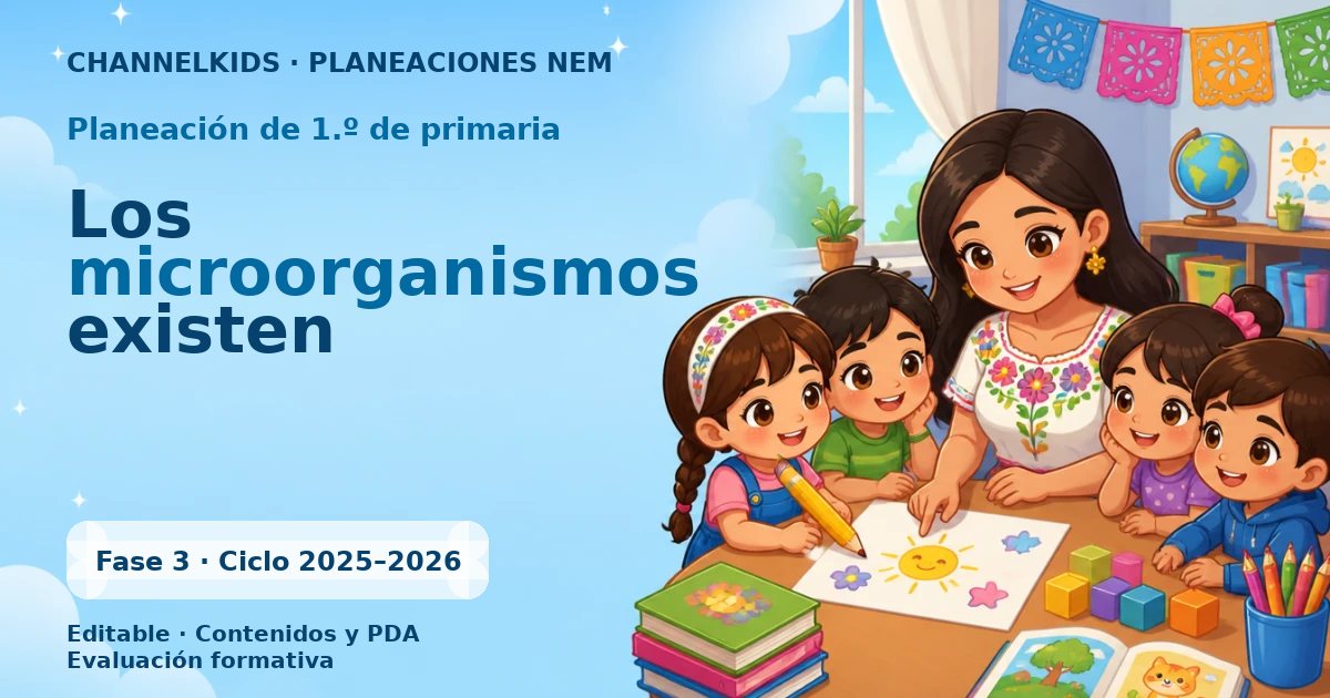 Proyecto Planeación Didáctica para Primer Grado: Microorganismos, su Existencia y Descubrimiento en Junio