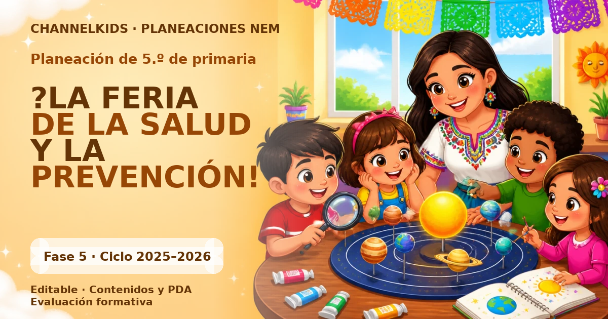 Proyecto Planeación Didáctica para Quinto Grado: Feria de la Salud y Prevención en Junio (Semana Completa)
