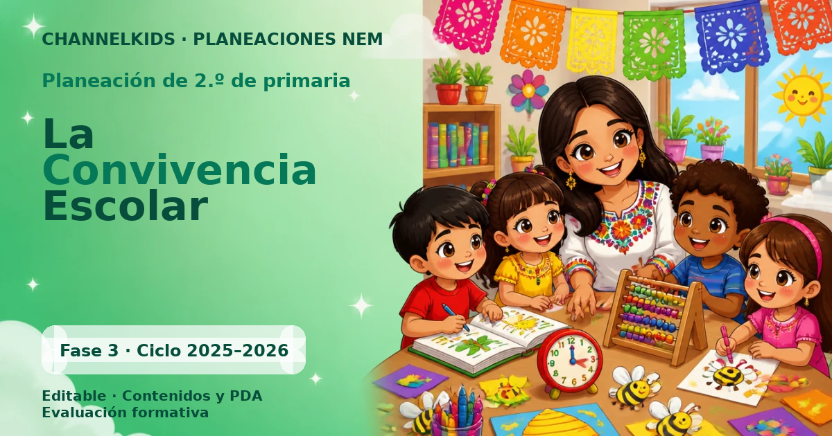 Planeación de segundo grado: La Convivencia Escolar