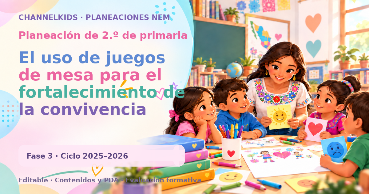Planeación de segundo grado: El uso de juegos de mesa para el fortalecimiento de la convivencia