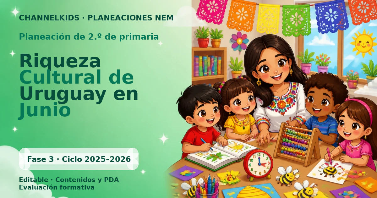 Proyecto Planeación Didáctica para Segundo Grado: Riqueza Cultural de Uruguay en Junio