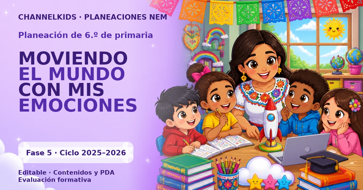 Proyecto Planeación Didáctica para Sexto Grado en Abril: Moviendo el Mundo con Mis Emociones (Semana 5 Días)