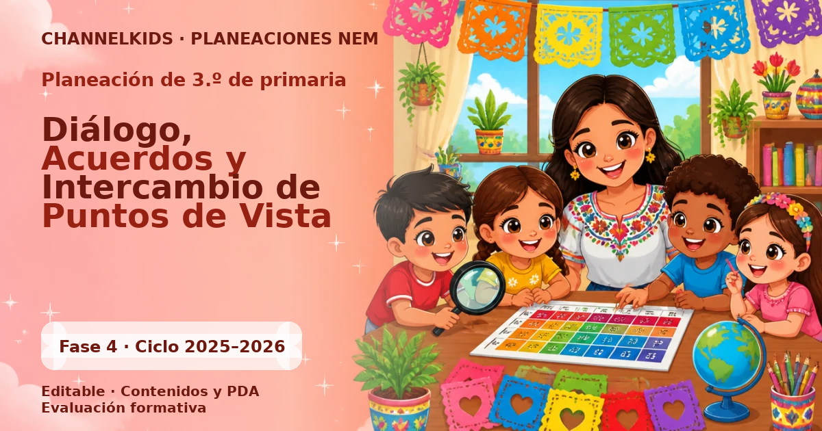 Proyecto Planeación Didáctica para Tercer Grado en Abril: Diálogo, Acuerdos y Intercambio de Puntos de Vista