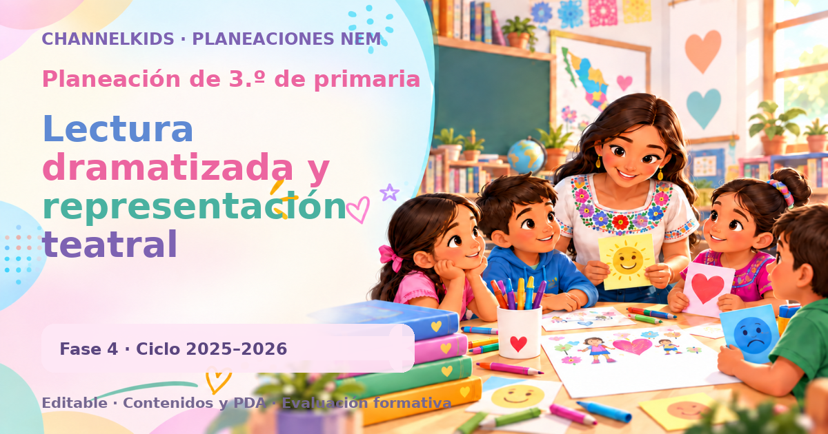 Planeación de tercer grado: Lectura dramatizada y representación teatral