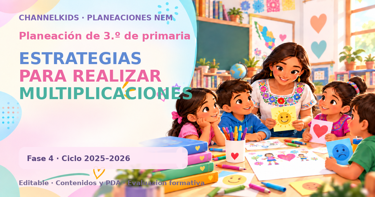 Planeación de tercer grado: ESTRATEGIAS PARA REALIZAR MULTIPLICACIONES