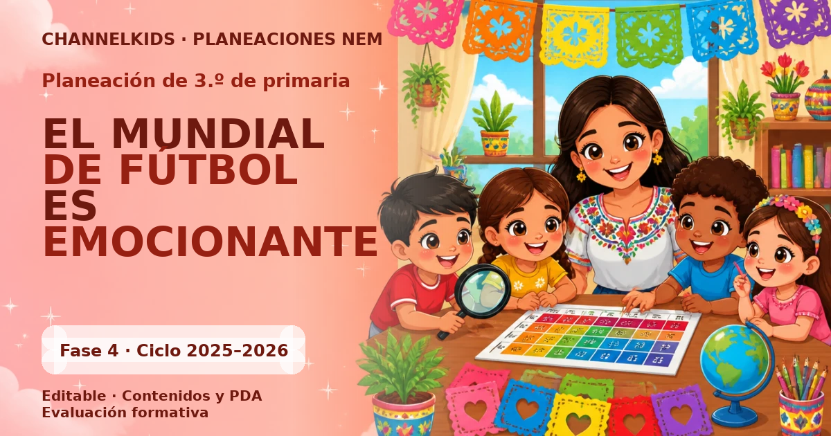 Proyecto Planeación Didáctica para Tercer Grado: Mes de Junio y la Emoción del Mundial de Fútbol