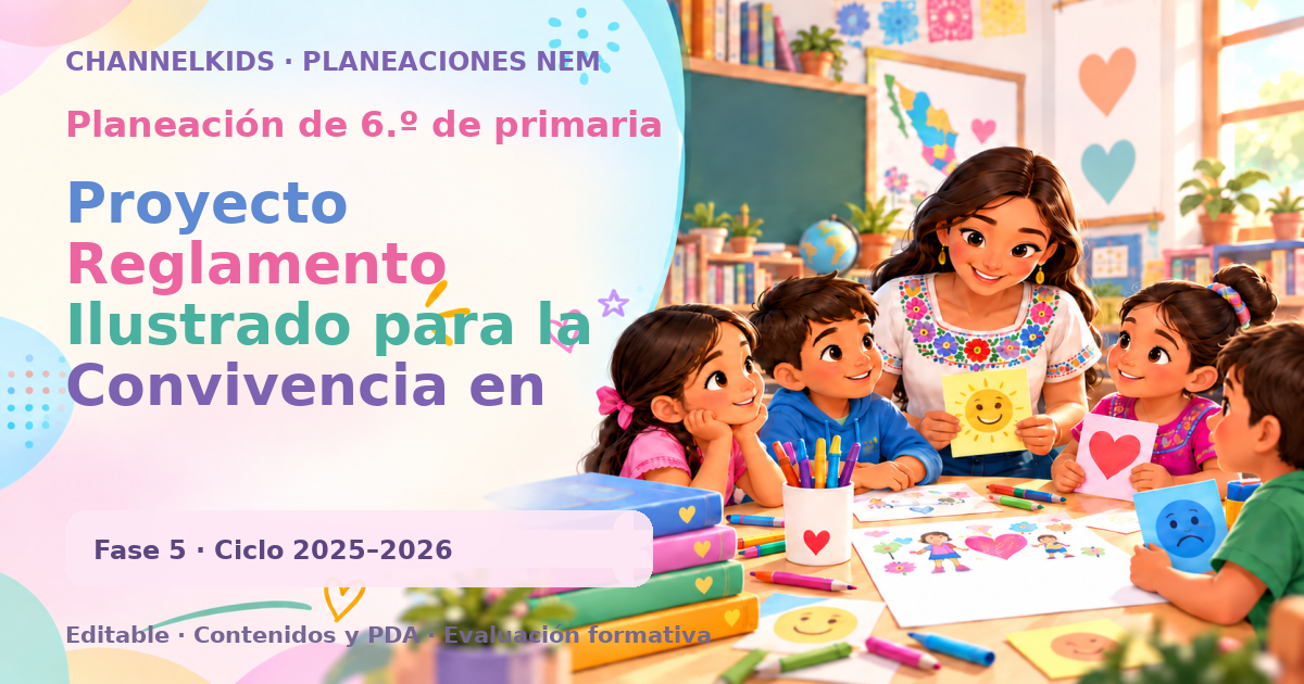 Planeación de sexto grado: Proyecto Reglamento Ilustrado para la Convivencia en Sexto Grado - Planeación Didáctica para Septiembre
