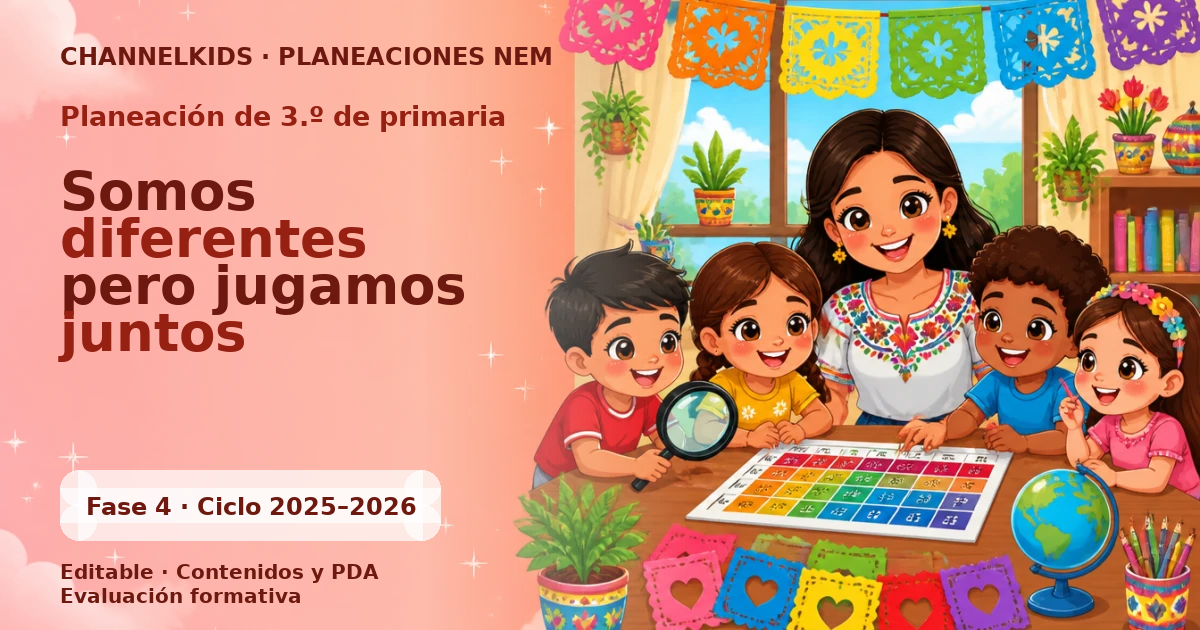 Proyecto: Somos diferentes, pero jugamos juntos – Planeación didáctica para Tercer Grado en Mayo
