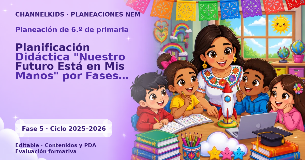 Proyecto Xto Grado Febrero: Planificación Didáctica "Nuestro Futuro Está en Mis Manos" por Fases Metodológicas