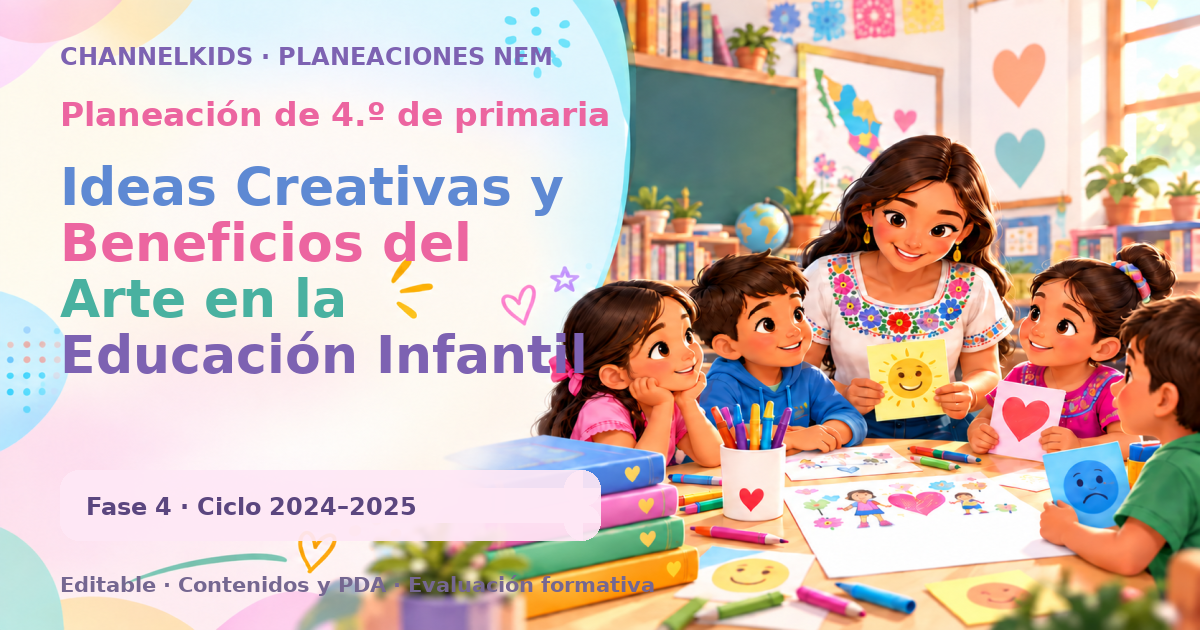 Planeación de cuarto grado: Ideas Creativas y Beneficios del Arte en la Educación Infantil